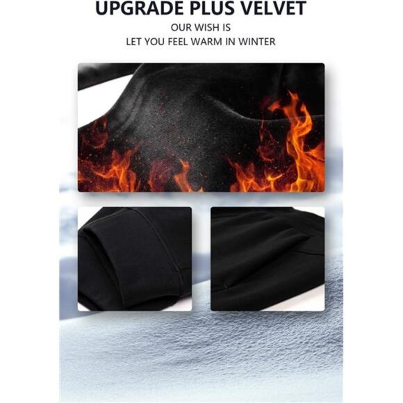 THE GYM PEOPLE Mens' Fleece Joggers Pants with Deep Pockets in Loose-fit Style - Picture 6 of 7